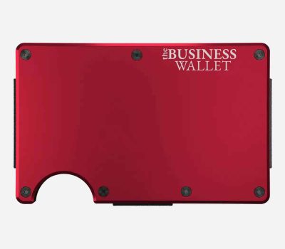 aluminium RED businesswallet